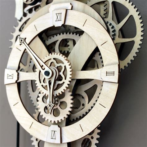 large gear wall clock